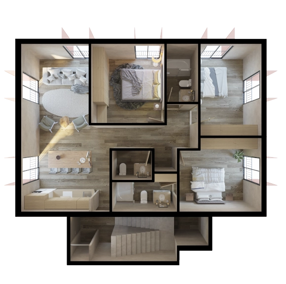 PENTHOUSE -2.0 -DISTRITO - LAGO -CARLOTA -DEPARTAMENTO